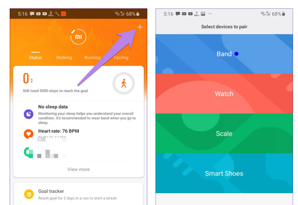 مشکلات مربوط به جفت شدن می بند با گوشی