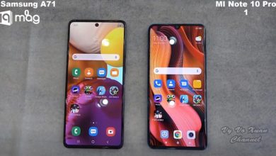 تست سرعت شیائومی می نوت 10 پرو در مقابل گلکسی A71+ویدئو