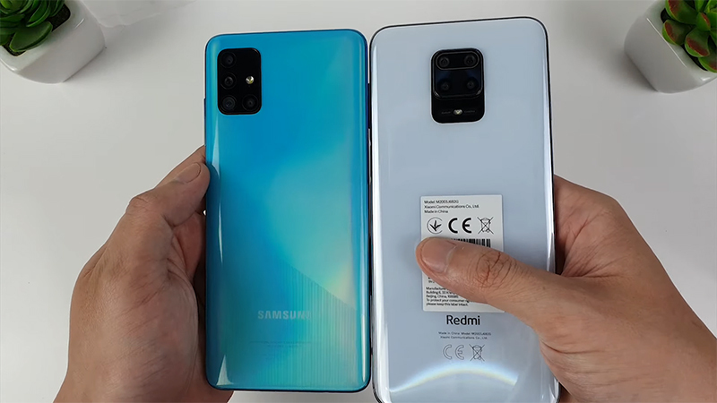مقایسه a51 با note 9 pro