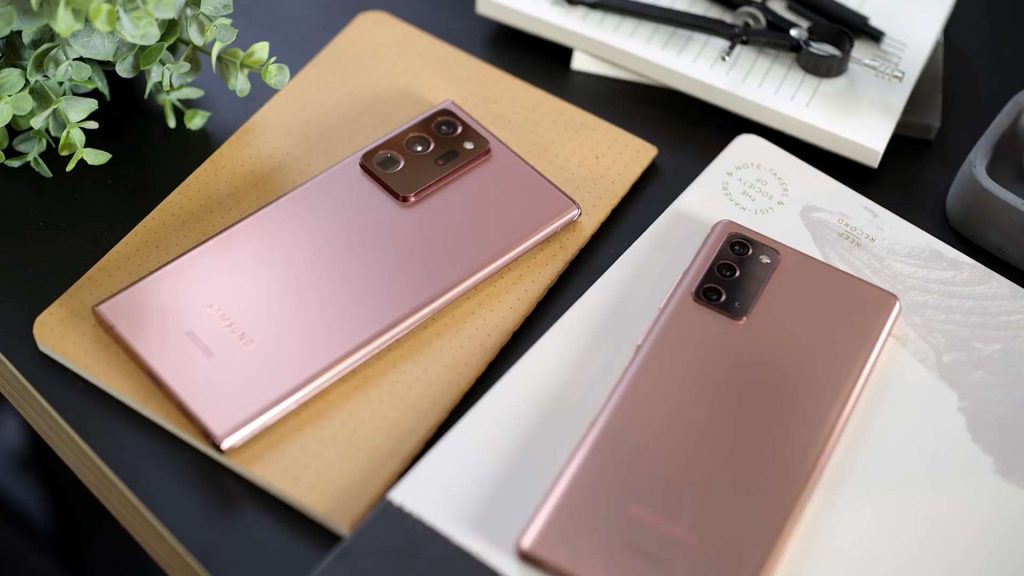 مقایسه galaxy note 20 با samsung note 20 ultra از نظر نرم افزار