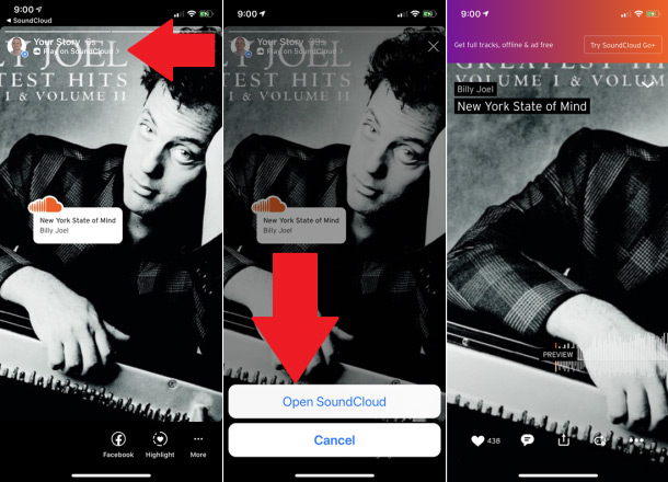 افزودن موزیک به استوری اینستاگرام با استفاده از برنامهی SoundCloud