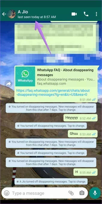 علامت ساعت در واتساپ