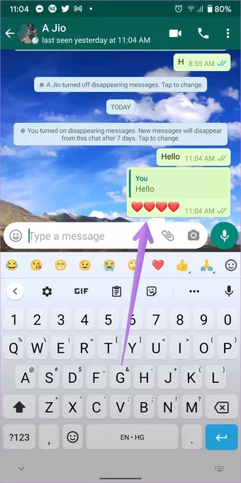 علامت تایمر در واتساپ