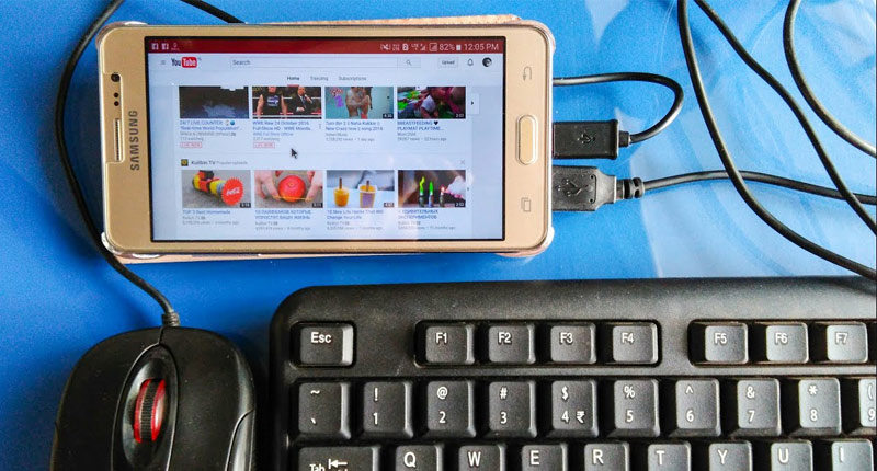 اتصال کیبورد به گوشی همراه با بهترین کابل otg