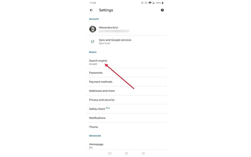 تغییر مرورگر پیش فرض به کروم