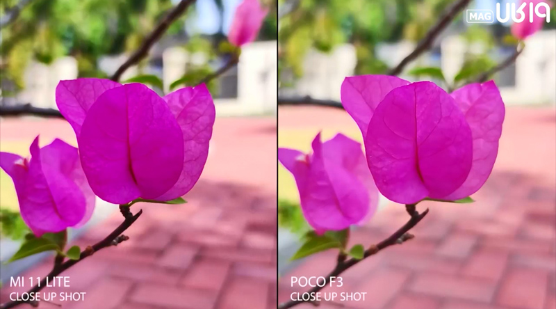 مقایسه mi 11 lite با poco f3 از نظر دوربین