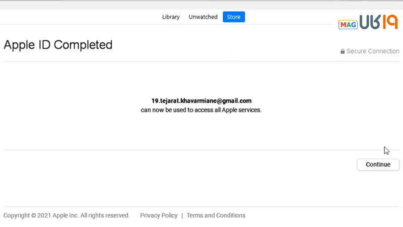 درست کردن اپل ایدی در itunes