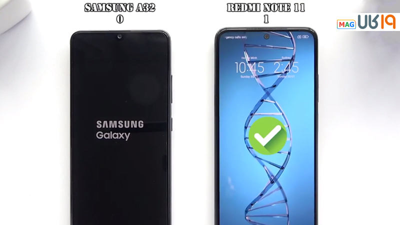 مقایسه a32 با note 11