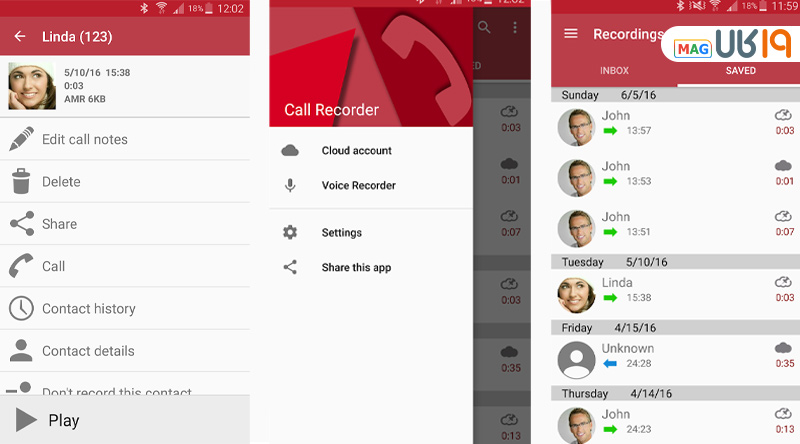 Automatic Call Recorder Applicato