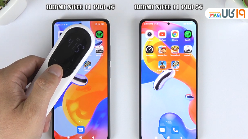 مقایسه redmi note 11 pro نسخه 4G و 5G از نظر دوربین