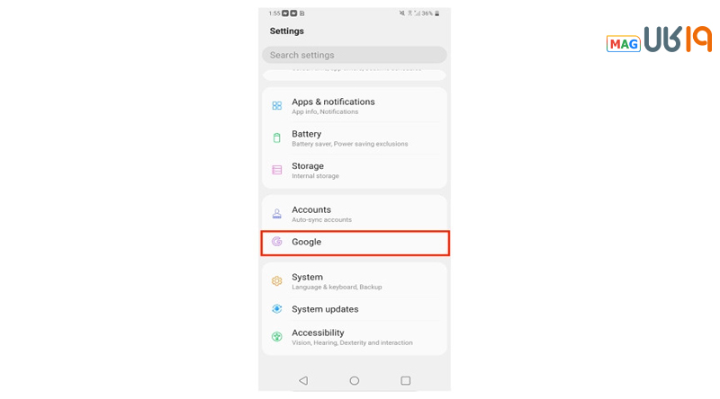 دستگاهم را پیدا کن google