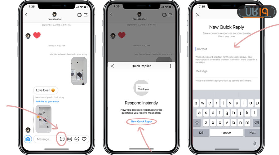 فعال کردن ریپلای اینستاگرام اندروید