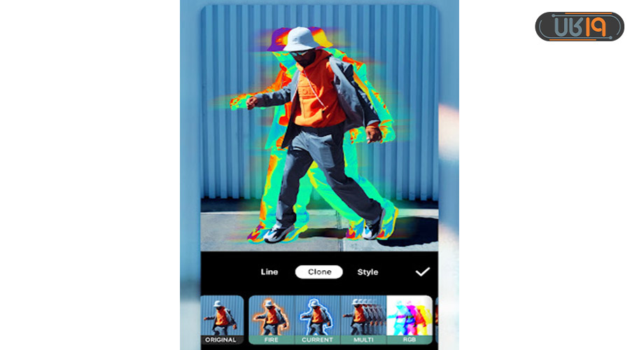 نمونه ادیت عکس با اینشات