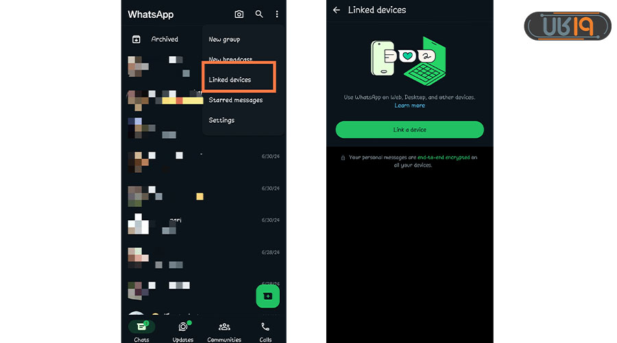 حذف اکانت واتساپ هک شده اندروید