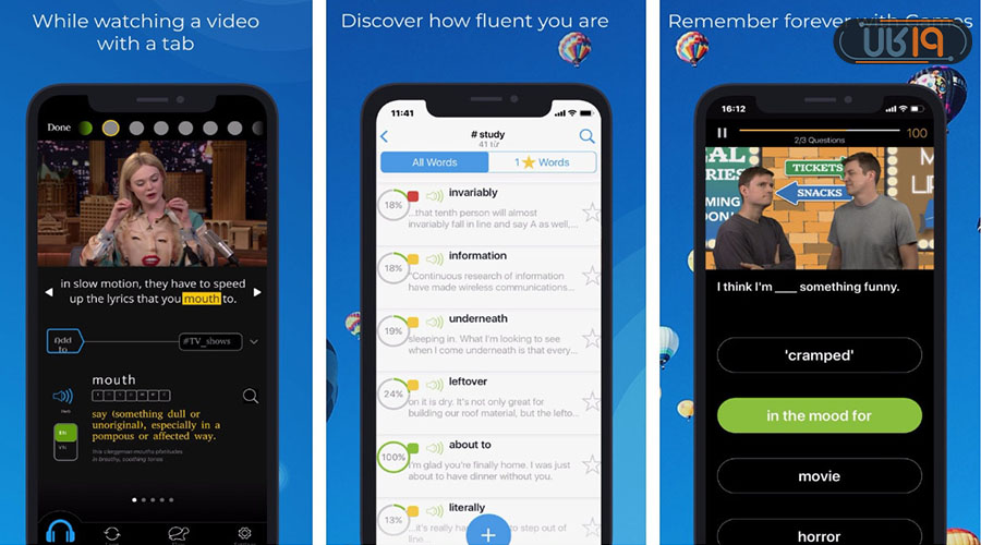بهترین اپلیکیشن آموزش زبان انگلیسی برای فارسی زبانان برای ایفون