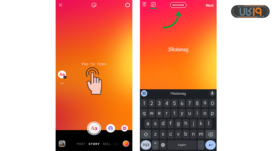 آموزش استوری گذاشتن در اینستاگرام